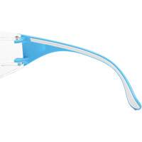 Adapt Lite Blue/White Safety Glasses, Clear Lens, Anti-Fog/Anti-Scratch, ANSI Z87+/Meets/Exceeds CSA Z94.3 Brunswick Fyr & Safety