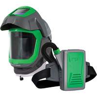 Z-Link Respirator Helmet with Face Seal, Visor & Belt Mount, Facepiece Respirator/Welding Helmet, Lithium-Ion Battery Brunswick Fyr & Safety