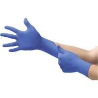 MICROFLEX N21 Disposable Gloves, 6.5/7/Small, Nitrile, 4.7-mil/5.5-mil, Powder-Free, Cobalt, Class 2 Brunswick Fyr & Safety