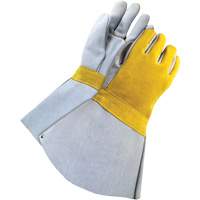 Lined Welder with 5" Cuff, Split Cowhide, Size One Size Brunswick Fyr & Safety