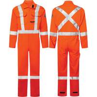 Combinaisons Avenger, 7 oz, Taille 36, Orange haute visibilit&eacute; Brunswick Fyr & Safety