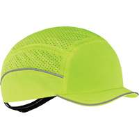 Casque l&eacute;ger de style casquette Skullerz 8955 avec micro-bordure, Vert lime haute visibilit&eacute; Brunswick Fyr & Safety