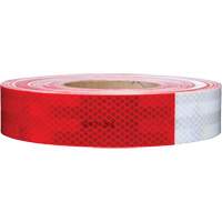 3M Scotchlite Diamond Grade Conspicuity Sheeting Series 985, 2" W x 12" L, Red & White Brunswick Fyr & Safety