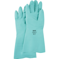 StanSolv<sup>®</sup> Z-Pattern Grip Gloves, Size Medium/8, 13" L, Nitrile, Flock-Lined Inner Lining, 18-mil SI808 | Brunswick Fyr & Safety