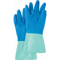 Protector™ Gloves, Size Medium/7/7.5, 13" L, Nitrile/Rubber Latex, Flock-Lined Inner Lining, 28-mil SN794 | Brunswick Fyr & Safety
