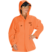 Hurricane Flame Retardant/Oil Resistant Rain Suits - Jacket, 4X-Large, High Visibility Orange Brunswick Fyr & Safety