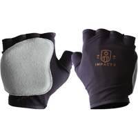 Anti-Impact Fingerless Right-Hand Glove, X-Small, Split Leather Palm, Slip-On Cuff Brunswick Fyr & Safety
