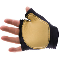 Anti-Impact Tool Grip Fingerless Right-Hand Glove, Size X-Small, Grain Leather Palm Brunswick Fyr & Safety