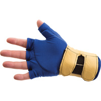 Fingerless Glove Liner with Wrist Restrainer, Size X-Small, Poly-Cotton Palm Brunswick Fyr & Safety