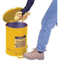 Oily Waste Cans, FM Approved/UL Listed, 21 US gal., Yellow SR365 | Brunswick Fyr & Safety