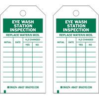 &eacute;tiquettes de rapport d'inspection, Polyester, 4" la x 7" h, Anglais Brunswick Fyr & Safety
