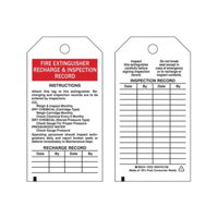 &eacute;tiquettes de rapport d'inspection, Polyester, 3" la x 5-3/4" h, Anglais Brunswick Fyr & Safety