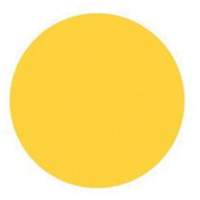 &eacute;tiquettes rondes inscriptibles, Cercle, 1,5" lo x 1,5" la, Jaune Brunswick Fyr & Safety