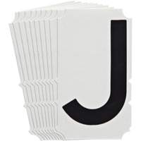 Quick-Align<sup>®</sup>Individual Gothic Number and Letter Labels, J, 4" H, Black SZ998 | Brunswick Fyr & Safety