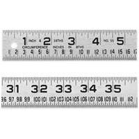 R&egrave;gle de circonf&eacute;rence pour ferblantier, 4' lo, Acier, Graduations de 1/16" Brunswick Fyr & Safety