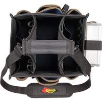Large Electrical & Maintenance Tool Carrier, Polyester, 23 Pockets, Black Brunswick Fyr & Safety