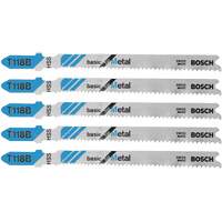 Jig Saw Blades Basic for Metal, High Speed Steel, T-Shank, 3-5/8" L Brunswick Fyr & Safety