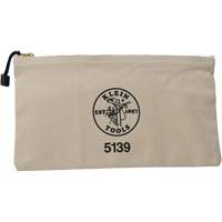 Pochette pour outils avec fermeture &agrave; glissi&egrave;re, Toile, 1 pochettes, Beige Brunswick Fyr & Safety