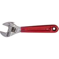 Adjustable Wrench, 4-1/2" L, 1/2" Max Width, Chrome/Polished Brunswick Fyr & Safety