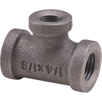 Tee, Reducing, Galvanized, 1" x 1/2" x 3/4" Brunswick Fyr & Safety