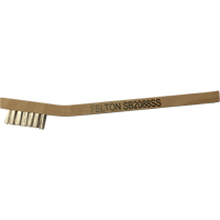 Petites brosses de nettoyage, Acier inoxydable, 3 x 7 rangs de fils, Longueur 7-3/4" Brunswick Fyr & Safety