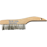 Brosses de nettoyage &agrave; manche en patin, Acier inoxydable, 4 x 16 rangs de fils, Longueur 10" Brunswick Fyr & Safety