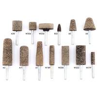 Meules r&eacute;sinoides mont&eacute;es sur tige A36Q, A11, Oxyde d'aluminium, 11/16" dia., 2" lo, 36 Grain Brunswick Fyr & Safety