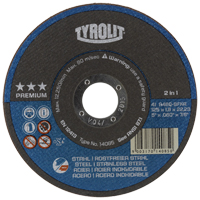 Cutting Disc, 5" x 1/16", 7/8" Arbor, Type 27, Aluminum Oxide, 12250 RPM TCQ655 | Brunswick Fyr & Safety