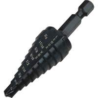 #3 Step Drill Bit, 1/4" - 3/4" , 1/16" Increments, High Speed Steel Brunswick Fyr & Safety