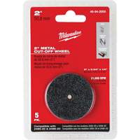 M12 Fuel Right Angle Die Grinder Cut-Off Wheels, 2" x 0.04", 1/4" Arbor, Type 1, Aluminum Oxide, 21000 RPM Brunswick Fyr & Safety