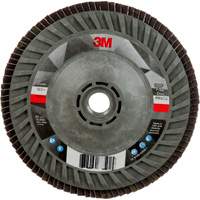 Disque &agrave; lamelles &agrave; changement rapide 769F, 5" x 5/8"-11, Type 27, Grain 120+, C&eacute;ramique Brunswick Fyr & Safety