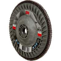 Disque &agrave; lamelles &agrave; changement rapide 769F, 5" x 5/8"-11, Type 27, Grain 120+, C&eacute;ramique Brunswick Fyr & Safety