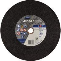 Metal A Chop Saw Cut-Off Wheel, 14" x 3/32", 1" Arbor, Type 01/41, Aluminum Oxide, 4365 RPM TCT626 | Brunswick Fyr & Safety