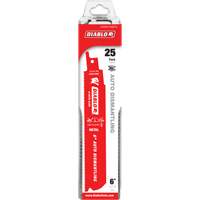 Reciprocating Blade for Auto Dismantling, Bi-Metal, 14-18 TPI, 6" L x 1" W Brunswick Fyr & Safety
