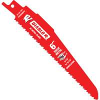 Reciprocating Blade for Thick Metal/Demolition, Bi-Metal, 8-10 TPI, 6" L Brunswick Fyr & Safety