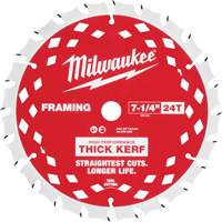 Thick Kerf Framing Circular Saw Blade, 7-1/4", 24 Teeth, Wood Use Brunswick Fyr & Safety