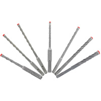 Jeu de forets pour marteau &agrave; t&ecirc;te enti&egrave;rement au carbure &agrave; 4 couteaux SDS-Plus Rebar Demon, 7 morceaux, Carbure Brunswick Fyr & Safety