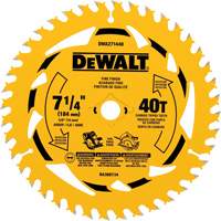 Circular Saw Blade, 7-1/4", 40 Teeth, Wood Use Brunswick Fyr & Safety