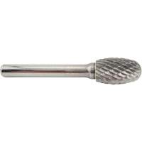 Oval Shape Carbide Shipyard Bur, SE-5, 1/2" Dia., 1/4" Shank, 7/8" Depth of Cut Brunswick Fyr & Safety