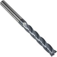 Fraise en bout carr&eacute;e extra longue 30° S237, 1/8" dia., 3" lo, 4 cannelures, 1/8" tige, Carbure Brunswick Fyr & Safety