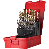 Jobber Length Drill Bit Set, 25 Pieces, High Speed Steel Brunswick Fyr & Safety