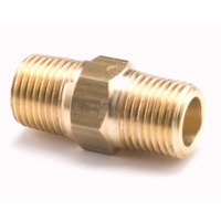 Hex Pipe Nipples, Brass, 1/8", Standard Brunswick Fyr & Safety