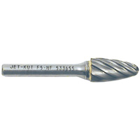 F5-NF 1/4" Round Nose Shape Bur for Aluminum/Non-Ferrous Materials, 1/2" Dia. Brunswick Fyr & Safety