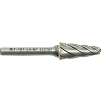 L4-NF 1/4" Taper Shape Bur for Aluminum/Non-ferrous Materials, 1/2" Dia. Brunswick Fyr & Safety