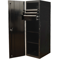 RX Series Side Cabinet, 3 Drawers, 19" W x 25" D x 61" H, Black TEQ493 | Brunswick Fyr & Safety