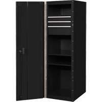 Armoire lat&eacute;rale s&eacute;rie RX, 3 tiroirs, 19" la x 25" p x 61" h, Noir Brunswick Fyr & Safety