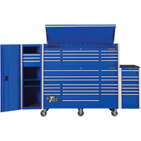 RX Series Side Cabinet, 3 Drawers, 19" W x 25" D x 61" H, Blue TEQ494 | Brunswick Fyr & Safety