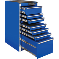 RX Series Side Cabinet, 7 Drawers, 19" W x 25" D x 39-1/4" H, Blue TEQ496 | Brunswick Fyr & Safety