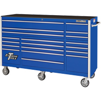 RX Series Rolling Tool Cabinet, 19 Drawers, 72" W x 25" D x 47" H, Blue TEQ506 | Brunswick Fyr & Safety