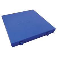 Boîte en m&eacute;tal mince, 10-1/2" P x 9-1/4" la x 1-1/4" h, Bleu Brunswick Fyr & Safety